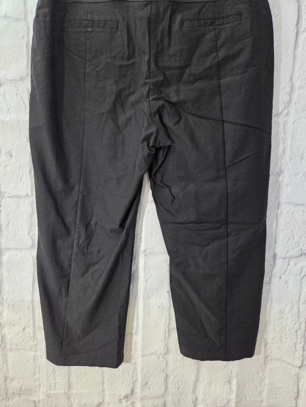 Simply Vera VeraWang Extra Large Black Comfort Band Pull On Straight Leg Pants - Picture 6 of 9